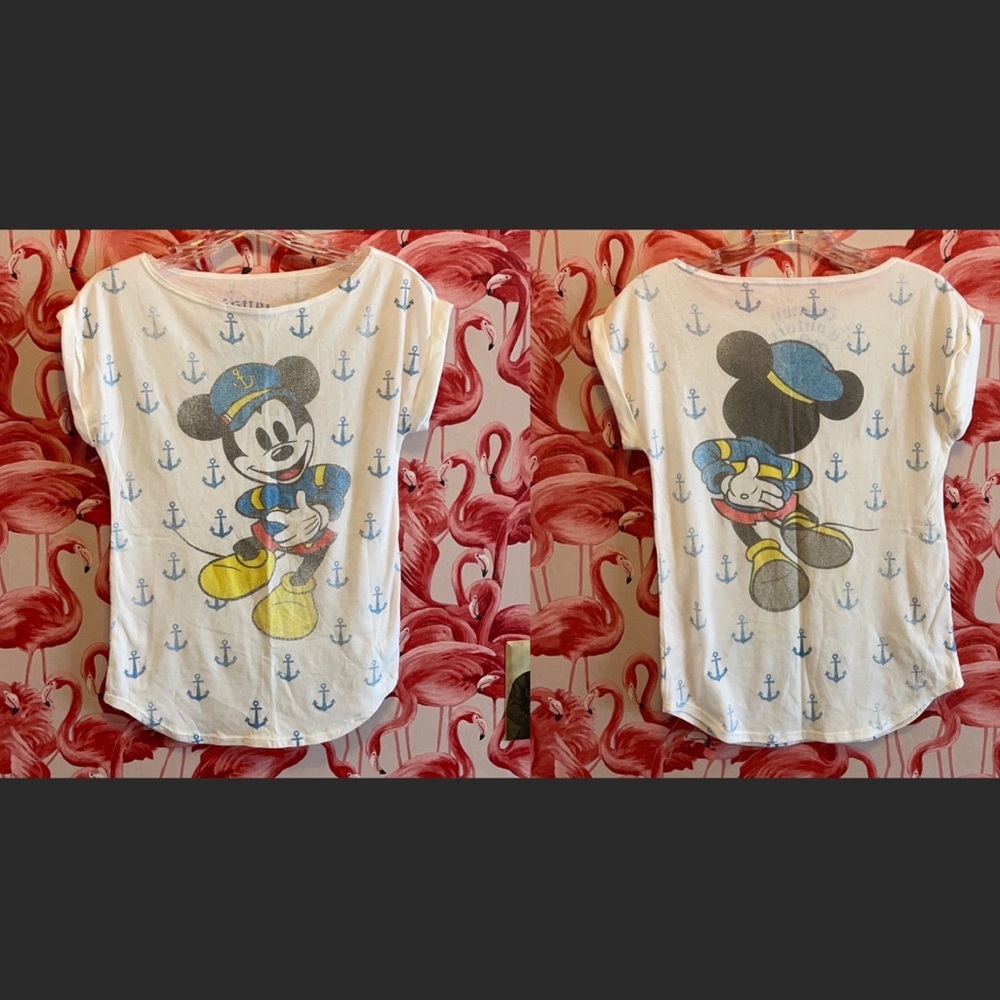 Disney Couture sailor Mickey Mouse shirt